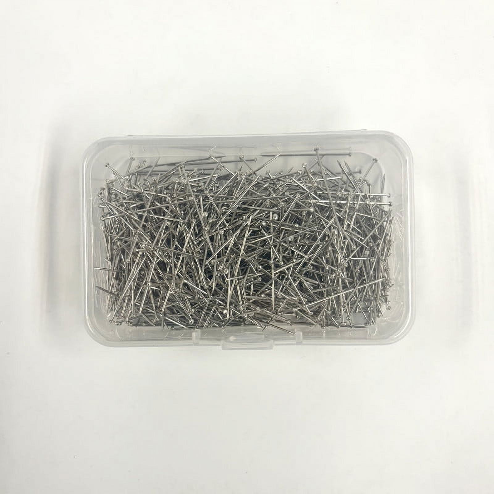 (2 pack) Hello Hobby Silver Pins Dressmaker 750 Count, Size 17, Nickel-Plated Steel