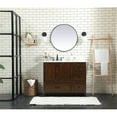 thumbnail image 6 of Elegant Kitchen and Bath 42 inch Single bathroom vanity in expresso with backsplash, 6 of 8