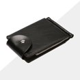thumbnail image 3 of SHOWERORO Men Compact Wallet with Money Clip 1Pack Black PU Anti-RFID for Everyday Use, 3 of 8