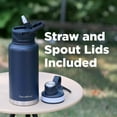 thumbnail image 4 of ThermoProof 32 oz Pink Double-Walled Stainless Steel Water Bottle, Vacuum Insulated, Leakproof, Dishwasher Safe, 4 of 11