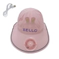 thumbnail image 2 of Kids' Summer Sun Visor with Fan, Breathable Wide Brim UV Protection Cap for Boys and Girls, 3-12 Years Pink Free Size, 2 of 5