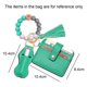 thumbnail image 2 of Llavero de la pulsera de la secuencia de la mano del silicón de la franja del paquete de la tarjeta de la pu de Laklulu, 2 of 5