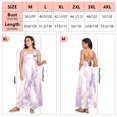 thumbnail image 6 of Plus Size Sundress for Women 2026 Flowy Strappy Backless Dress Lightweight Long Dress for Beach Vacation, Lavender Bows Design, 6 of 6