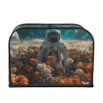 thumbnail image 2 of Uemuo Astronaut Flower Field Print Toaster Cover 4 Slice, Small Kitchen Appliance Covers, Toaster Oven Cover with Loop, Bread Machine Cover Dust Cover Protection, 2 of 7
