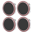thumbnail image 2 of Wheel Hub Cover, Scratch Prevention 4PCS Dustproof Perfect Fitting Easy Installation Auto Wheel Centre   For Automobiles Replacement For  500 Black+Red, 2 of 8