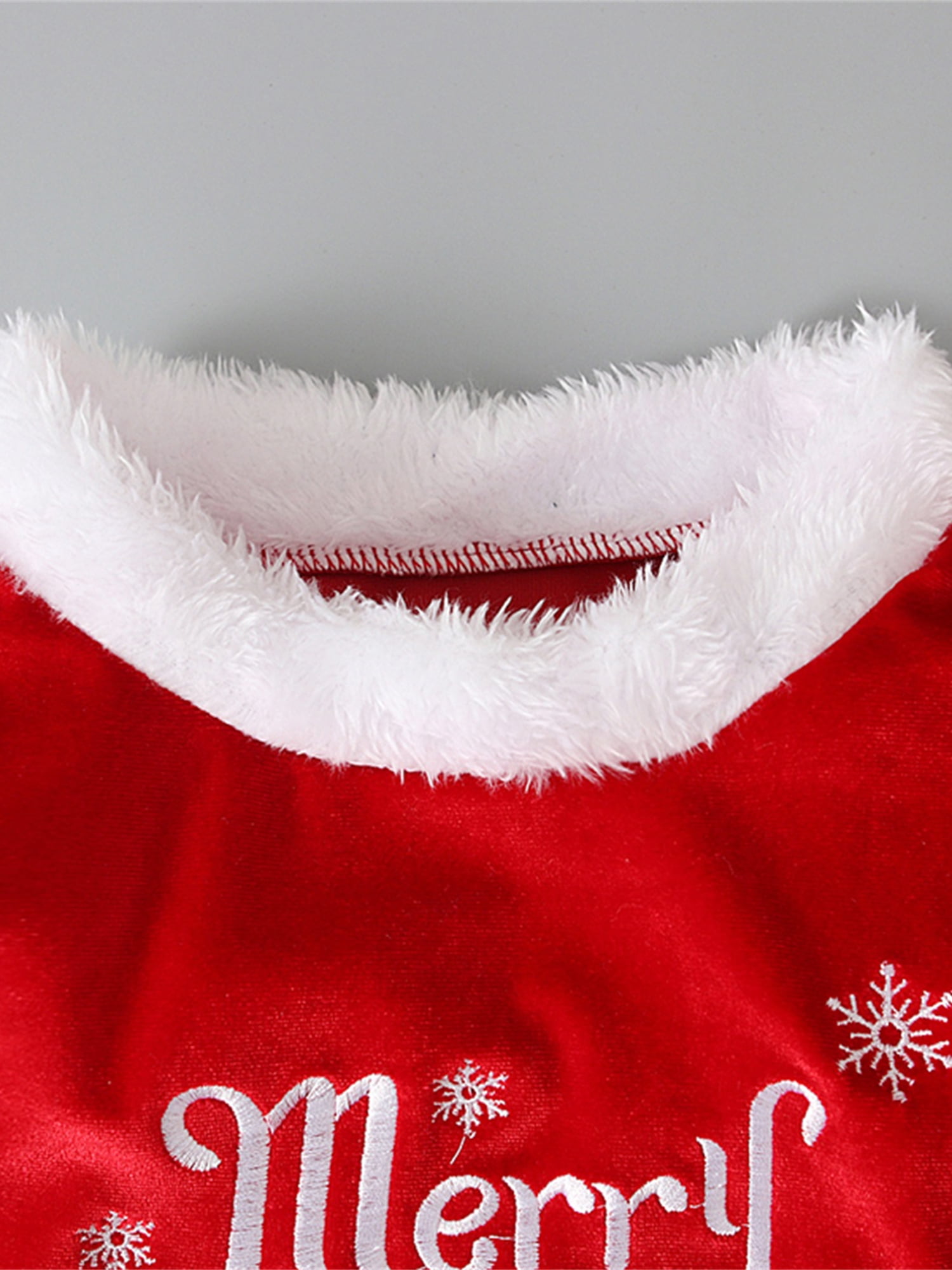 Bagilaanoe 3Pcs Little Girl Christmas Outfits Letter/ Santa Print Long Sleeve Pullover Tops + Flared Trousers + Hat 1T 2T 3T 4T 5T 6T 7T Kids Fall Velvet Long Pants Set