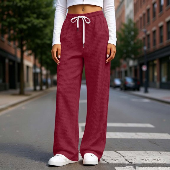 Women's Jogger Pants With Elastic Drawstring Wasit Pants Waist Multi-Pockets Casual Sweatpants For Active Gym Sessions