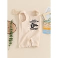 thumbnail image 6 of Baby Boy Tank Romper Casual Letter Fist Print Round Neck Sleeveless Jumpsuit Infant Toddler Summer Clothes, 6 of 10