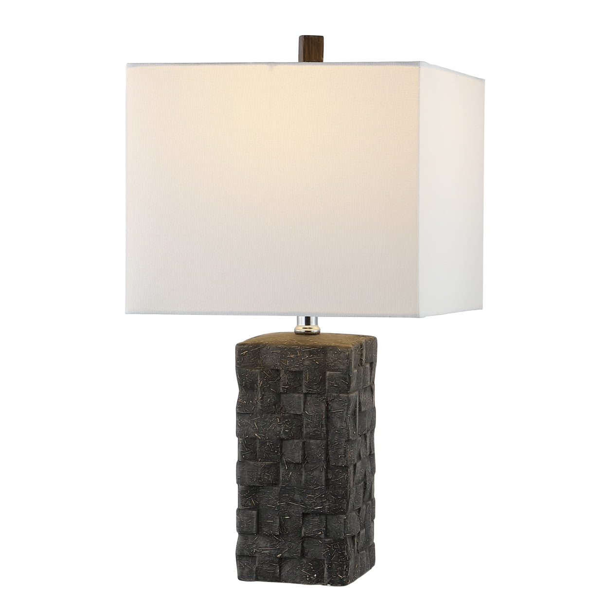 SAFAVIEH Amby Modern Glass Table Lamp, Clear, Set of 2