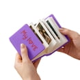 thumbnail image 4 of JWCJ Mini Photo Book for 2x3 Inch Prints, "My Love" Slide-Out Picture Holder, Heart Design Memory Keeper for Anniversary Gift, Purple, 4 of 5