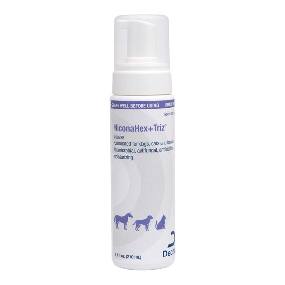 Mousse Miconahex+Triz para perros, gatos y caballos 210 ml