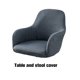 thumbnail image 4 of Fundas para sillas de comedor Injueey gris oscuro lavables, 4 of 6