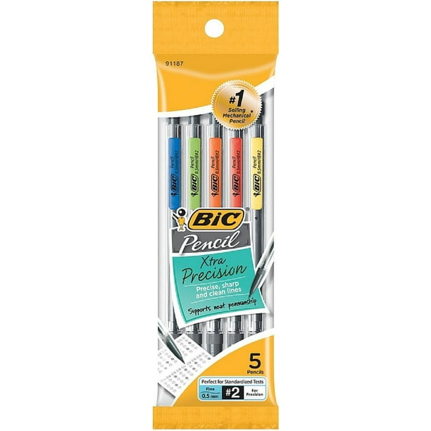Bic Xtra Precision Fine Point Mechanical Pencils, 0.5mm 5 ea (Pack of 3