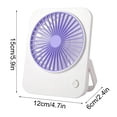 thumbnail image 3 of HOZVOMI Desktop Mini Fan, Battery Powered Small Electric Fan, Portable Table Fan for Home Office Travel, Quiet Personal Cooling Fan, 3 of 6