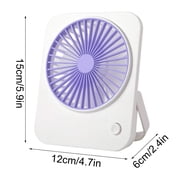 Desktop Mini Fan, Battery Operated Ventilador, Angle Adjustable Air Cooler, Low Noise Portable Personal Fan for Household Workspace Indoor Travel Socket Free Summer Heat Dissipation