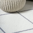 thumbnail image 6 of JONATHAN Y SUPERSOFT 2 x 10 Runner Rug, Cole Minimalist Diamond Trellis - White/Gray, SEU102K-210, 6 of 9