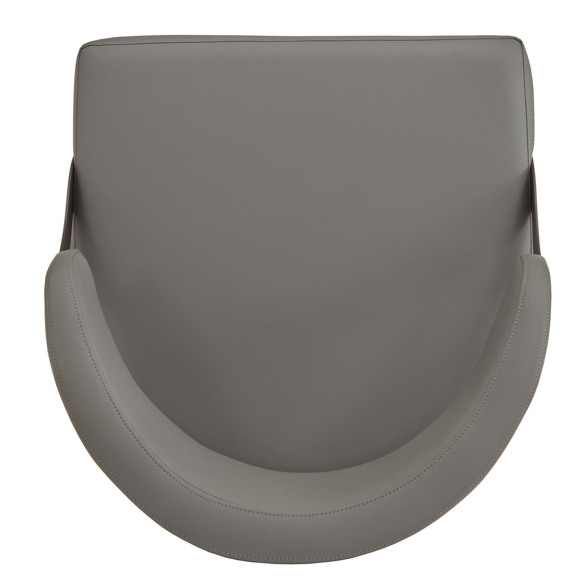 Weston Home Jala Black Finish Metal Vegan Leather Swivel Bar Height Chair, Set of 2, Gray