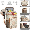 thumbnail image 4 of Geometric Pattern Cooler Backpack – Waterproof Insulated Backpack Cooler with Minimalist Style, Leak-Proof Design for Beach Days, Office, and Travel, 4 of 6
