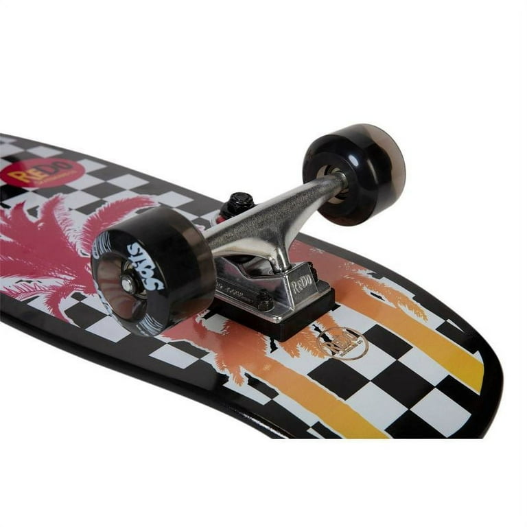 ReDo Skateboard Co. Shorty Cruiser Palm Checkers Skateboard