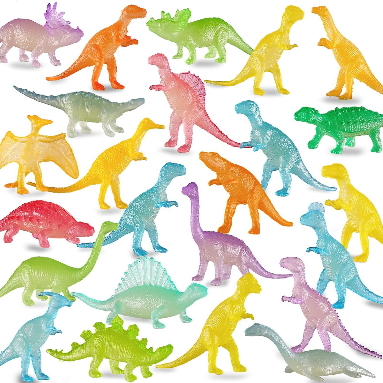 72 Realistic Jurassic Dinosaurs Figure Toys Kids Birthday Gift CupCake Decor 