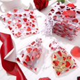 thumbnail image 3 of 80 Pieces Heart Candy Bags Organza Jewelry Pouches 3.1 X 4 Inch Pouch Drawstring Bags For Jewelry Packaging Valentine's Day Wedding Festival Party Sup, 3 of 4