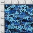 thumbnail image 2 of oneOone Polyester Spandex Blue Fabric Abstract Sewing Material Print Fabric By The Yard 56 Inch Wide, 2 of 5