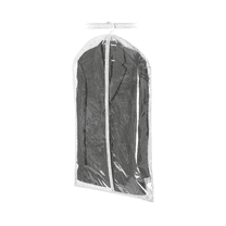 54'' Waterproof Clear Vinyl Garment Bag - 1 Count  - Basic LTD