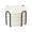 A006- White, variant on Woven Trivet Coasters, 8 Pieces Heat Resistant Round Pads With 1 Metal Rack For Kitchen Dining Table Pot Mug