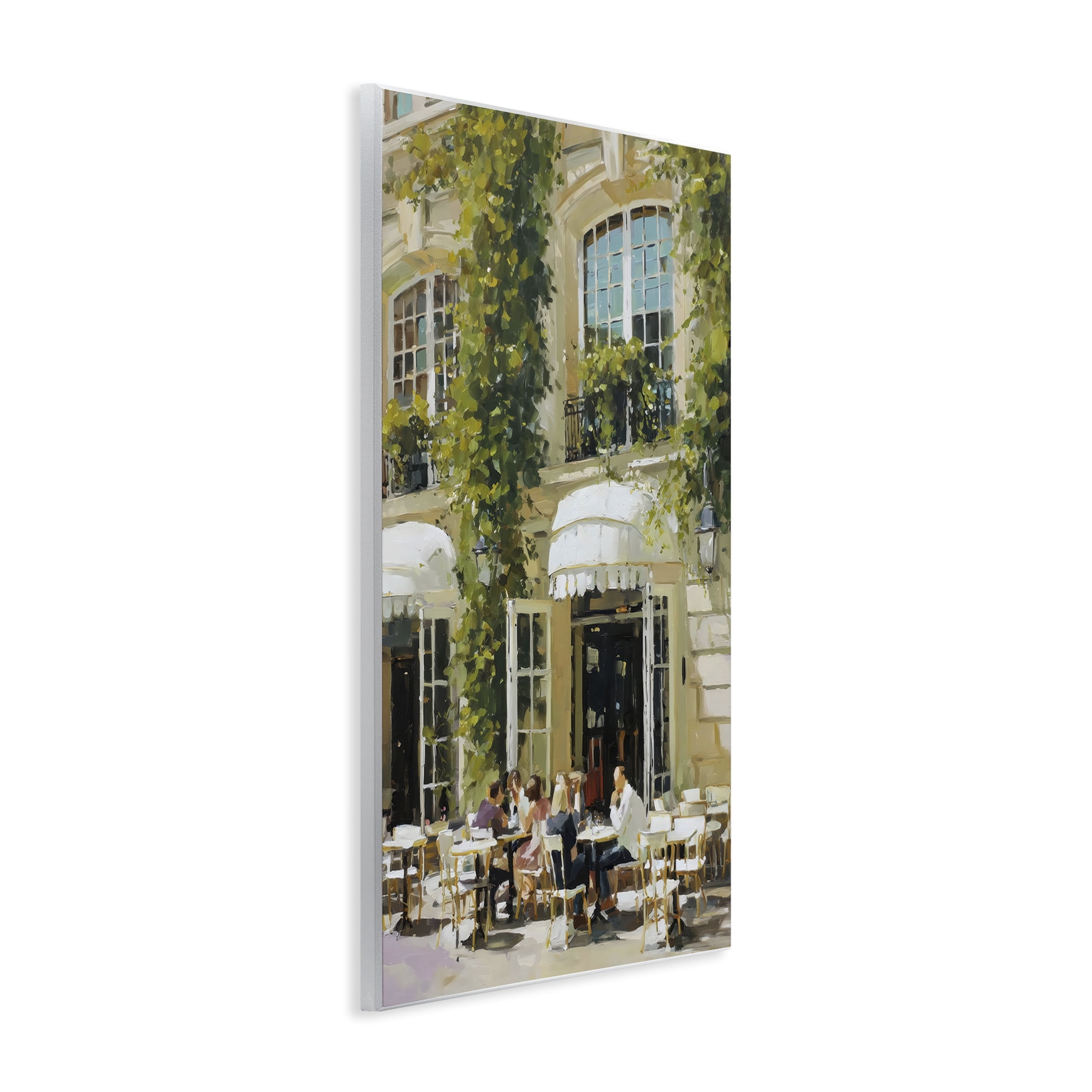 Stupell Industries Cafe Terrace with Ivy Wall Plaque Art, design by Petal Prints Design