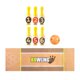 thumbnail image 5 of Juego de bolos de lujo, juego de boliche, divertido, educativo e interactivo para niños de 2, 3, 4 y 5 años en adelante, ideal como recuerdo de fiesta, 5 of 9