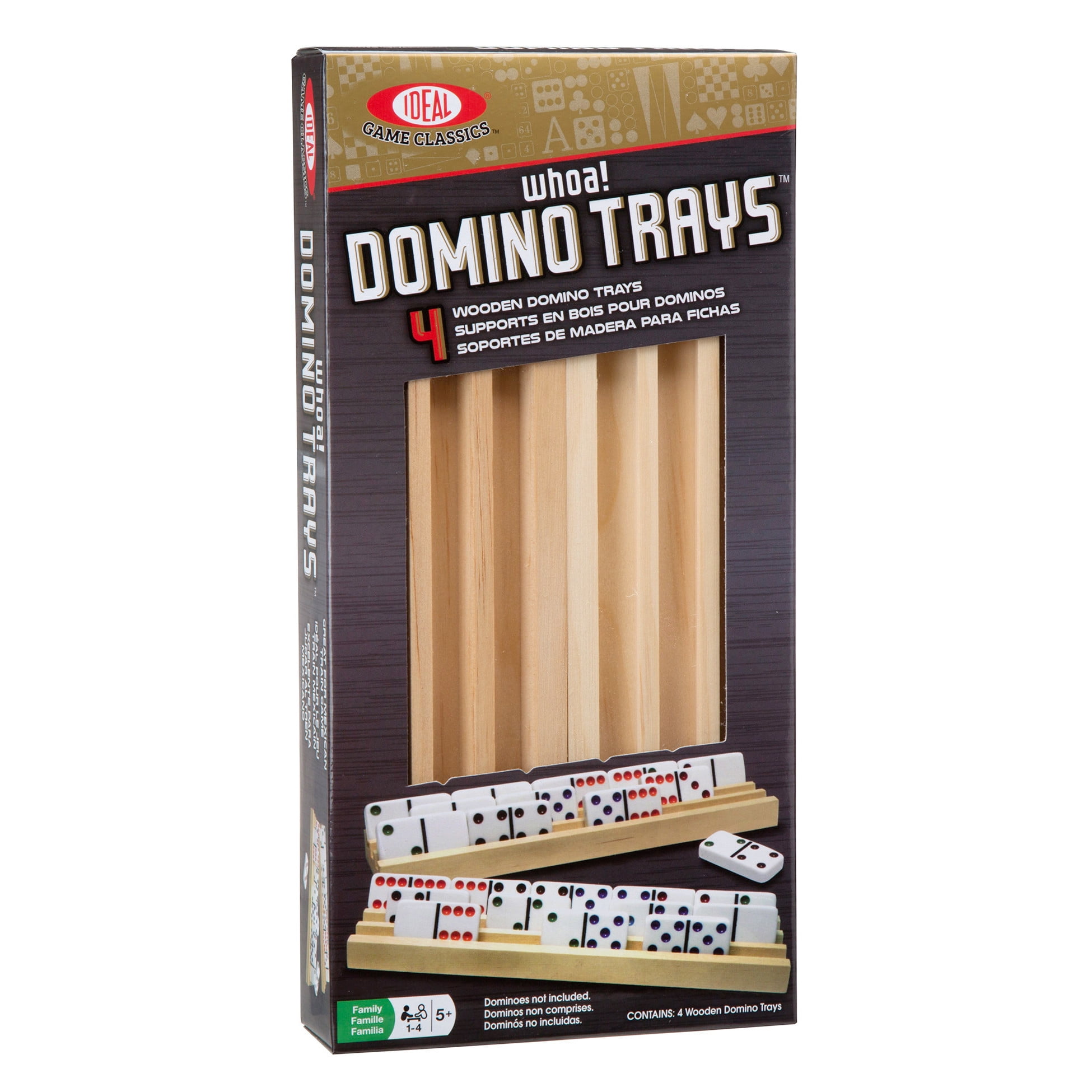 Ideal Solid Wood Domino Trays