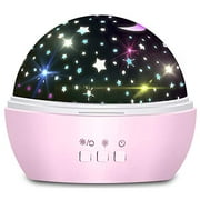 Star Projector Night Light for Kids Birthday Gifts for 3 4 5 6-12-Year-Old Girls Boys Starry Night Light Projector Glow in The Dark Stars Rotating Light Projector for Baby