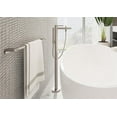 thumbnail image 2 of hansgrohe 41743820 AddStoris Double Brushed Nickel GPM Towel Bar, 2 of 3