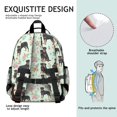 thumbnail image 5 of Rottweiler and Flowers Green Pattern Backpack for School, Cute School Bag with Adjustable Shoulder Straps and Padded Back, 15.25"x11.5"x5.25", 5 of 5
