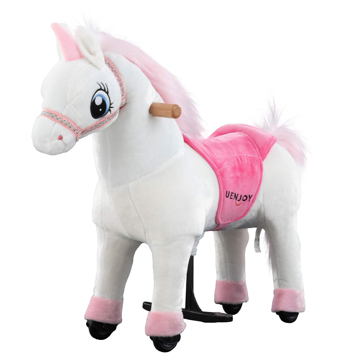 Small Riding Walking Horse Unicorn Toy  Toddler Ride On Toy w/ Moving Wheel WT 