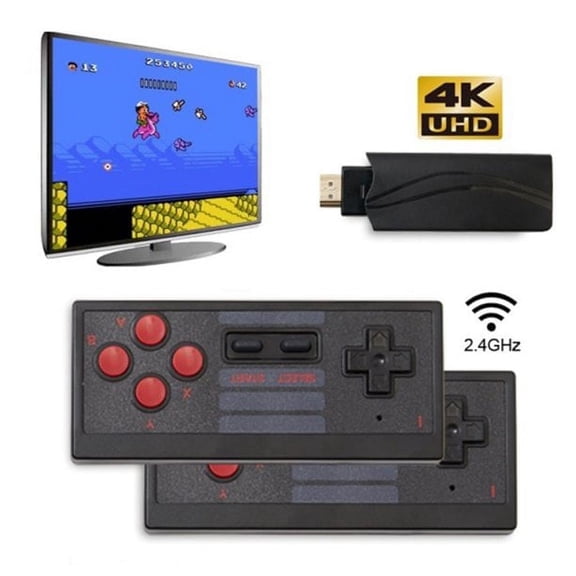 Fymall HD Wireless TV Game Console, Black, New, 1 Count, 1 Pack