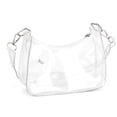 thumbnail image 2 of Spencer Small Crescent Shoulder Bag Underarm Purse for Women Hobo Handbag Clear Clutch Bag with Removable Strap, Clear, 2 of 10