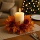 thumbnail image 4 of Guirnalda de portavelas con forma de hoja de arce y café, ideal para decorar centros de mesa en Navidad y Halloween. 22 cm, 1 unidad Rkxzt, 4 of 6