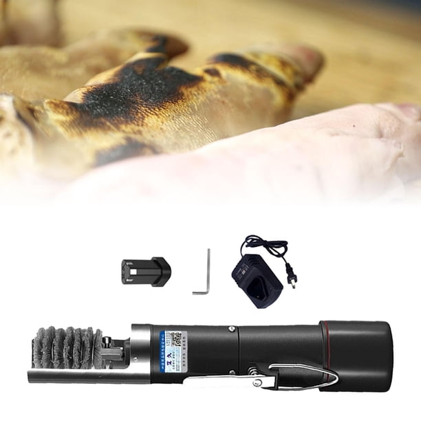 Cepillo de limpieza eléctrica para de cerdo, cepillo de limpieza eficiente, removedor de afeitado, limpiador para taller, accesorio de cocina Cepillo de alambre de nailon