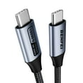 thumbnail image 1 of BENFEI USB C 4K Video Cable, 100W PD Fast Charge, 10Gbps Data Transfer,Tangle-Free Silicone USB-C Cable [Aluminum Shell, Woven Design], 1 of 8