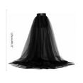 thumbnail image 3 of Detachable Wedding Train Only Length 49" Wedding Maxi Tulle Skirts Floor Length Overskirt for Bridal Party, 3 of 7