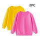 thumbnail image 1 of Cowsor Unisex Kids Solid Cotton Thin Pullover 2PC Sweatshirt T-Shirt Toddler Baby Crewneck Long Sleeve Tshirts Tops Blouse, 1 of 7