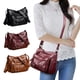 thumbnail image 1 of Bolso de Hombro para Mujer de Piel Sintética Suave y Lavada - Multicremallera, Espacioso, de Gran Capacidad, para Uso Diario, Viajes, Trabajo y Compras (Negro, Marrón, Rojo), 1 of 6