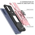 thumbnail image 4 of Motorola G Power 2022 Case, Moto G Pure Case, Moto G Play 2022/2023 Case, Rosebono Hybrid Case With Magnetic Support Kickstand For Motorola G Power 2022 (Rose Gold), 4 of 5