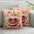 thumbnail image 3 of GOSMITH  Summer Pillow Covers Hello Summer Vibes with Watermelon Pineapple Bicycle Tropical Flowers Palm Leaves Lemon Farmhouse Beach Outdoor Decorations Throw Pillow Cases, 3 of 5