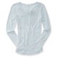 thumbnail image 2 of Aeropostale Womens Lace Yoke Henley Shirt, Azul, X-Large Aeropostale henley, 2 of 2