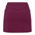 thumbnail image 6 of Women's Yoga Sport Mini Skirts Casual Solid Color Tennis Pocket Tummy Control Short Skirt M, 6 of 6