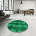 thumbnail image 3 of Ahgly Company Indoor Rectangle Patterned Deep Emerald Green Area Rugs, 4' x 6', 3 of 6