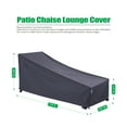thumbnail image 2 of F&J Outdoors Waterproof Patio Chaise Lounge Chair Covers 79"L×30"W×30"/14"H, 2 of 9