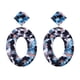 thumbnail image 3 of Elíptica Pendientes Joyería Pendientes de la placa de las mujeres, 3 of 7